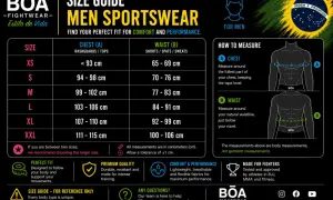 Tabella misure sartoriali uomo per sportswear: taglie XS-XXL con misure di petto e vita in cm. Guida per trovare la vestibilità perfetta.