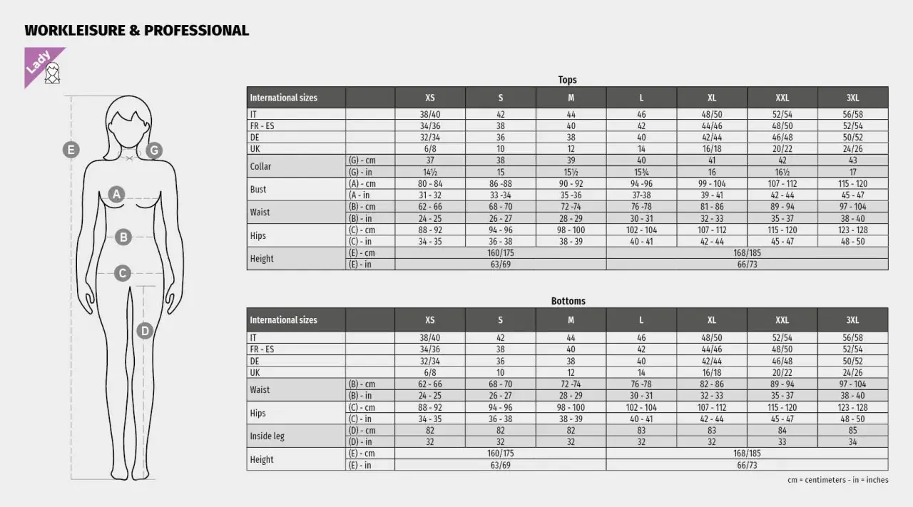 Tabella taglie: taglia 38 francese corrisponde a IT 34/36 per i top e 34/36 per i pantaloni.
